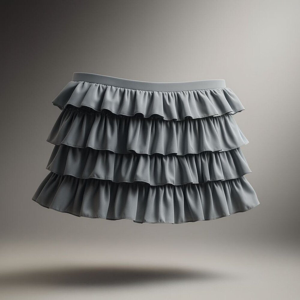 UO x Out From Under Cammy Ruffle Trim Micro Skort Womens Sz Small Tap Shoe Black - Picture 16 of 16